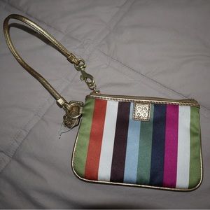 Coach Julia Legacy Multi-Stripes Small Wristlet